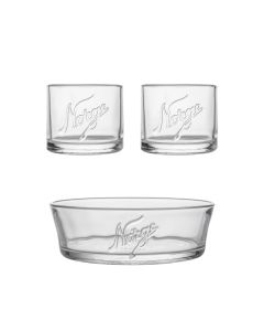 Norge telys og glassbolle